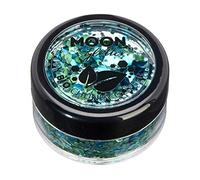 Mystic Biodegradable Eco Chunky Glitter by Moon Glitter - Aquarium - Cosmetic Bio Festival Makeup Glitter for Face, Body, Nails, Hair, Lips - 3g