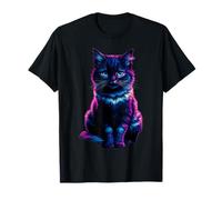 Mystic Black Cat Galaxy Forest Aesthetic Artwork T-Shirt