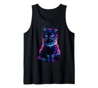 Mystic Black Cat Galaxy Forest Aesthetic Artwork Tank Top
