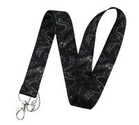 Mystic Black Elegant Dragon Lanyard Keys Chain ID Credit Card Cover Pass Mobile Phone Charm Neck Straps Badge Holder Accessories