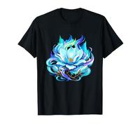 Mystic Bloom Blue Lotus Aura Meditation Yoga T-Shirt