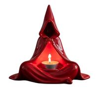 Mystic Candle Holder, Halloween Ghost Tea Light Candle Holders, Ghost Witch Shape Candlestick for Fall Season School Festivals Family Gathering Living Room Study