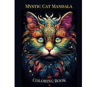 Mystic Cat Mandala: A Relaxing Coloring Experience
