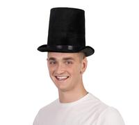 Mystic City Deluxe Black Top Hat Adults Classic Victorian Style Fancy Dress Costume Accessory