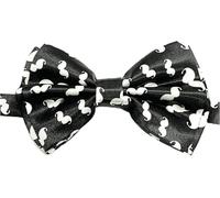 Mystic City Mens Pre Tied Bow Tie Adjustable Satin Neckwear Formal Wedding Party Tuxedo Accessory For Black Tie Events Classic Design Comfortable Secure Fit For Special Occasions (Moustache)