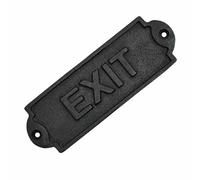 Mystic Colonial Solid Cast Iron Vintage Exit Sign for Doors Handmade Hardware Accessory