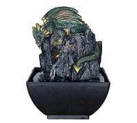 Mystic Dragon Indoor Water Fountain with LED Light | Size 13.3 * 13.3 * 18 Cm | 3 Pin UK Plug Included |