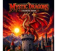 Mystic Dragons: Magical Fantasy Coloring Book Featuring Enchanted Dragons, Castles, Crystal Caves, and Epic Adventures for Kids Ages 8-12