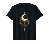 Mystic Esoteric Moon Design - Guided by the Moon Value Graphic T-Shirt, Men, Black, M