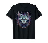 Mystic Feline Aura Electric Cat T-Shirt