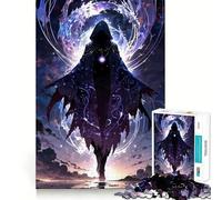 Mystic Figure in Hooded Cloak Hard Jigsaw Puzzle for Adults 1000 Pieces Think Toy Peaceful Fun Clean Cut Fine Art Piece (50x75cm)