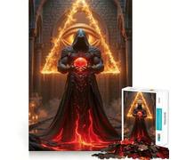 Mystic Figure with Orb And Triangle Jigsaw Puzzles for Adults 1000 Pieces Logic Sense Toy Relaxing Fun Smooth Edge (38x26cm)