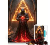 Mystic Figure with Orb And Triangle Jigsaw Puzzles for Adults 1000 Pieces Strong Logic Toy Calming Play Clear Edge Artistic Gift (50x75cm)