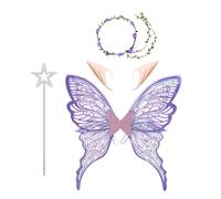 Mystic Flutter Fancy Wing Clothing Set Soft Material Comfortable Adjustable Decorative Carnival Outfit | Theme Celebration Dress For Adults Photography