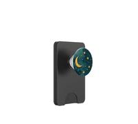 Mystic Forest Elegant Dark green color crescent moon PopSockets PopWallet for MagSafe