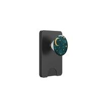 Mystic Forest Elegant Dark green color crescent moon PopSockets PopWallet for MagSafe