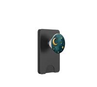 Mystic Forest Elegant Dark green color crescent moon PopSockets PopWallet for MagSafe