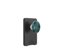 Mystic Forest Elegant Dark green color crescent moon PopSockets PopWallet for MagSafe