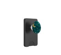 Mystic Forest Elegant Dark green color crescent moon PopSockets PopWallet for MagSafe