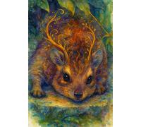 Mystic Forest Hyrax Notebook - Whimsical Fantasy Animal Journal with Enchanted Antlered Creature Art | Vibrant Magical Woodland Illustration | 6x9” ... Stationery Gift for Dreamers & Fantasy Lovers