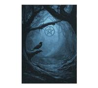 Mystic Forest Path with Pentagram Jigsaw Puzzle for Adults, 300 Piece