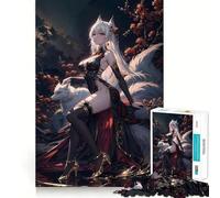 Mystic Fox Enchantress Jigsaw Puzzles for Adults 1000 Pieces Logic Sense Toy Relaxing Fun Smooth Edge (50x75cm)