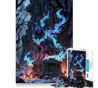 Mystic Fox Spirit Unleashed 1000 Pieces Jigsaw Puzzles for Adults Clear Logic Toy Relaxing Fun Perfect Cut Elegant Gift (38x52cm)
