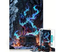 Mystic Fox Spirit Unleashed Jigsaw for Teenagers 1000 Pieces Memory Boost Relaxing Fun Pattern Assembly (38x26cm)