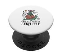 Mystic Frog Off To Cause A Kerfuffle Snail PopSockets Adhesive PopGrip