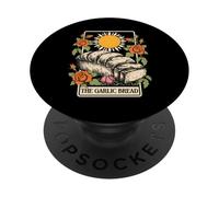 Mystic Garlic Bread Tarot Card Humor Inspired Funny Design PopSockets Adhesive PopGrip