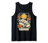 Mystic Garlic Bread Tarot Card Humor Inspired Funny Design Tank Top