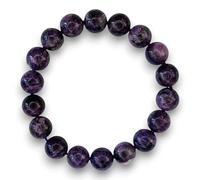 MYSTIC GEMS Dragon Blood 10mm Natural Gemstone Bracelet 6-9'' Elasticated with Box Chakra Reiki Healing Stone (7inch (approx. 17.8cm))