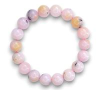 MYSTIC GEMS Pink Dendritic Agate 10mm Natural Gemstone Bracelet 6-9'' Elasticated with Box Chakra Reiki Healing Stone (9inch (approx. 22.80cm))