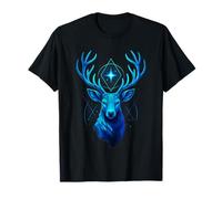 Mystic Geometric Deer - Spiritual Animal Totem Art T-Shirt