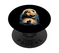 Mystic Guinea Pig Under Moon Forest PopSockets Adhesive PopGrip