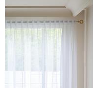 MYSTIC-HOME Sheer Curtains 95 Inches Long 2 Panels White Sheer Drapes for Living Room & Bedroom with Back Tab & Rod Pocket 108 Inch Extra Wide Sheer Curtains 95 Inches Long Soft Light Filtering