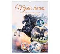 Mystic horses - Horses from the world of fantasy and legend UK-Version (Wall Calendar 2026 DIN A3 Portrait), CALVENDO 12 Month Wall Calendar