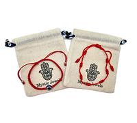 MYSTIC JEWELS by Dalia - Bracelet 7 Knots Red Thread - Protection and Evil Eye Adjustable Bracelet, Lucky Amulet, Handmade, Unisex, 19 cm