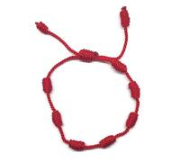 MYSTIC JEWELS by Dalia - Kabbalah Bracelet - 7 Knots Red Thread - Unisex - Adjustable - Evil Eye Protection, Good Luck (1 Piece)