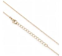 MYSTIC JEWELS Fine 14k Gold Necklace for Men and Women - Adjustable with 5cm Extender - Available in 40-70cm - Hypoallergenic - Free Elegant Pouch, Talla Unica, Alloy Steel, No Gemstone