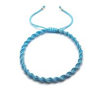 MYSTIC JEWELS - Macrame Rotating Bracelet - Coloured Thread Kabbalah - Amulet - Evil Eye Protection, Good Luck turquoise
