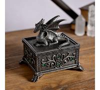 Mystic Legends Dragon Trinket Box Juliana Silver One Size