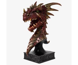 Mystic Lengends Red Dragons Head Bust Figurine 69554