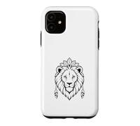 Mystic Lion Face Boho Tribal Mandala Animal Graphic Case for iPhone 11