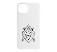 Mystic Lion Face Boho Tribal Mandala Animal Graphic Case for iPhone 14 Plus