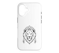 Mystic Lion Face Boho Tribal Mandala Animal Graphic Case for iPhone 16