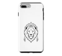 Mystic Lion Face Boho Tribal Mandala Animal Graphic Case for iPhone 7 Plus/8 Plus