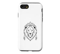 Mystic Lion Face Boho Tribal Mandala Animal Graphic Case for iPhone SE (2020) / 7/8