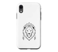 Mystic Lion Face Boho Tribal Mandala Animal Graphic Case for iPhone XR