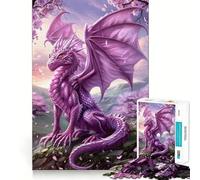 Mystic Lucky Dragon Jigsaw Puzzle for Adults 1000 Pieces Intellect Toy Peaceful Fun Precise Cut Santa Wish List (38x52cm)